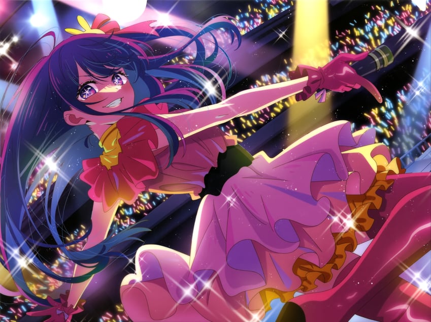 hoshino ai (oshi no ko) drawn by aquastar_inc. and hirayama_kanna