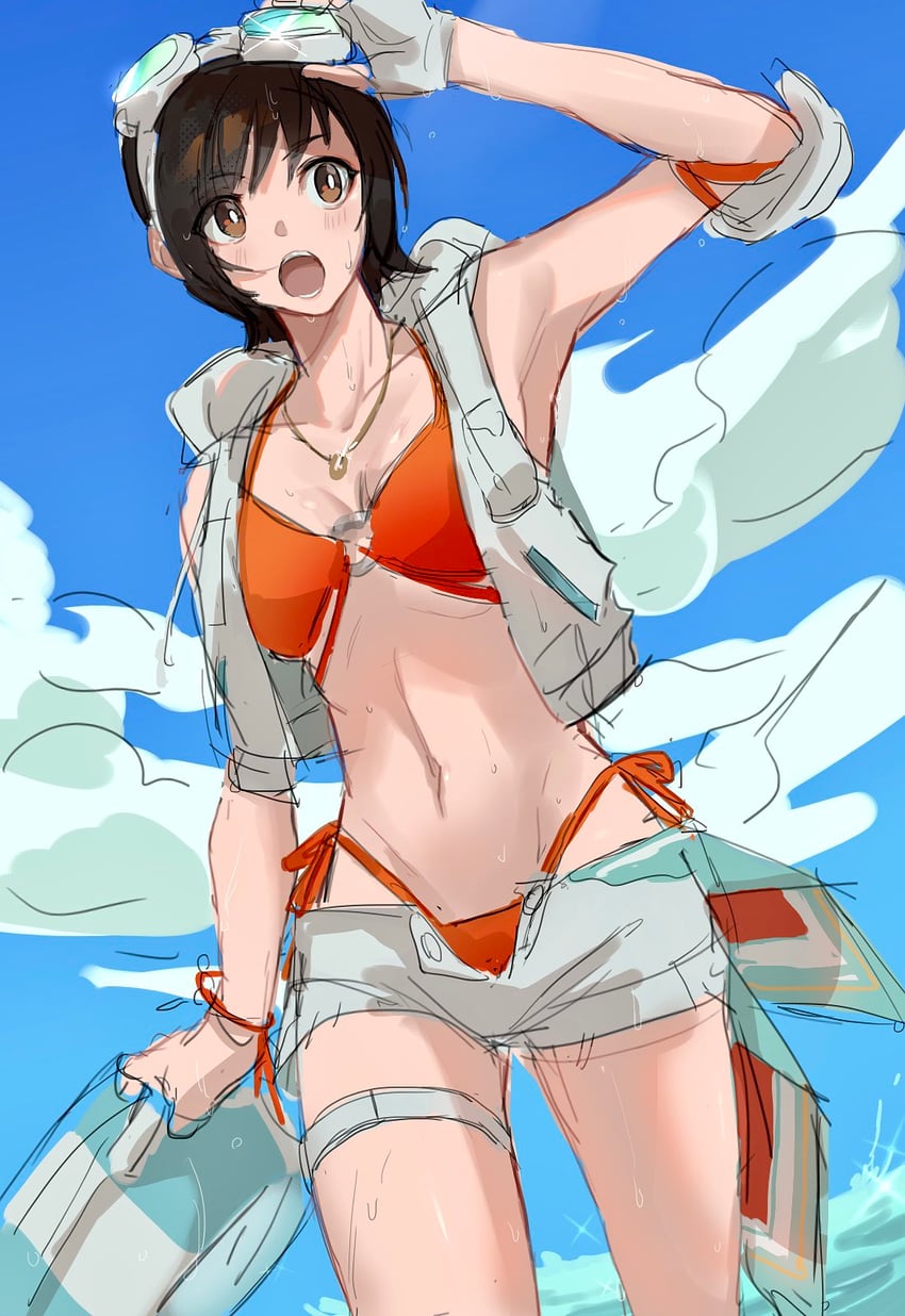 yuffie kisaragi (final fantasy and 2 more) drawn by vani_(hisha_04)