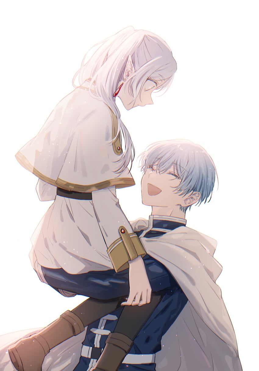 frieren and himmel (sousou no frieren) drawn by yoichi_hnkn