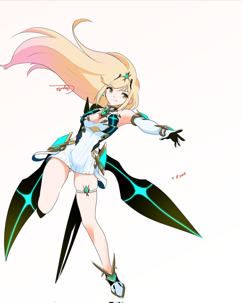 mythra (xenoblade chronicles and 1 more) drawn by nayuta-kanata