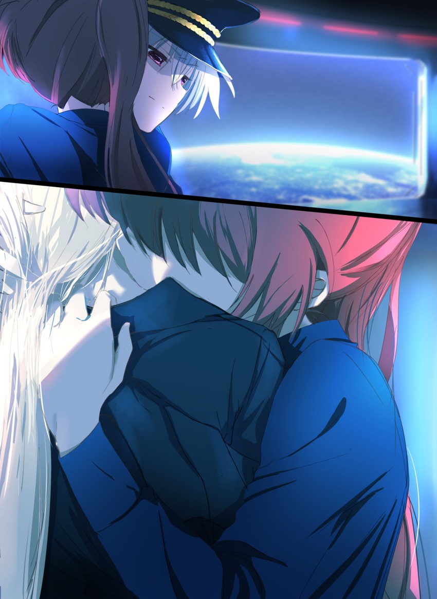 fate testarossa and takamachi nanoha (lyrical nanoha and 2 more) drawn by ossan_jololol