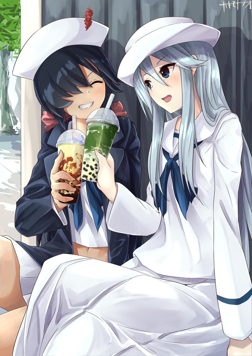 ogin and flint (girls und panzer) drawn by kakimoto_nao