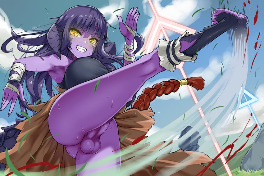 warrior of light and tuya bairon (final fantasy and 1 more) drawn by sirachi