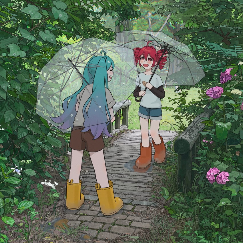 hatsune miku and kasane teto (vocaloid and 2 more) drawn by anchannnnnn