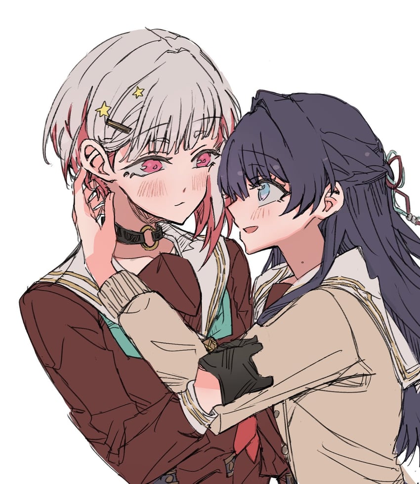 murano sayaka and yugiri tsuzuri (love live! and 1 more) drawn by junjun_(kimi-la)