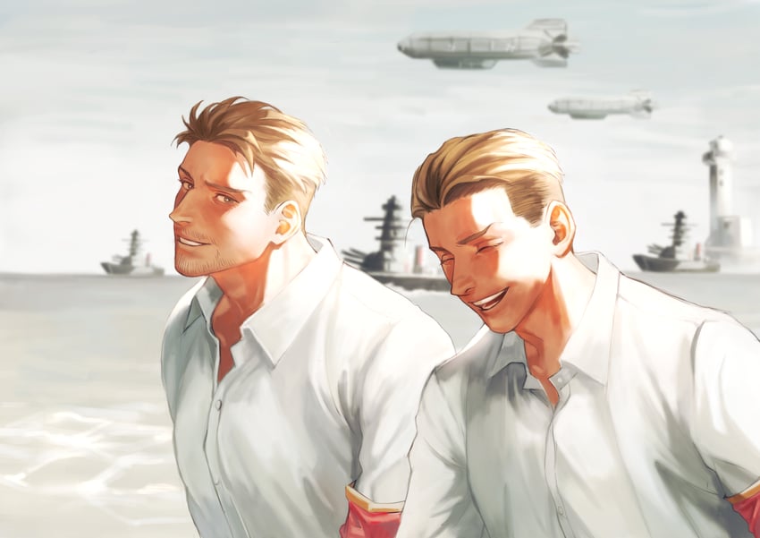 reiner braun and porco galliard (shingeki no kyojin) drawn by kogu_(nue_insideout)
