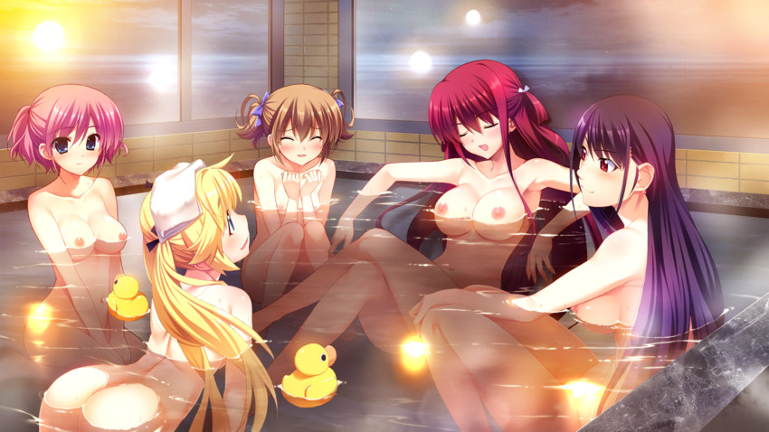matsushima michiru, suou amane, sakaki yumiko, irisu makina, and komine sachi (grisaia and 2 more) drawn by fumio_(ura_fmo) and watanabe_akio