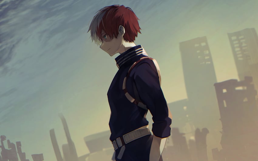 todoroki shoto (boku no hero academia) drawn by ryo_(piggerworld)