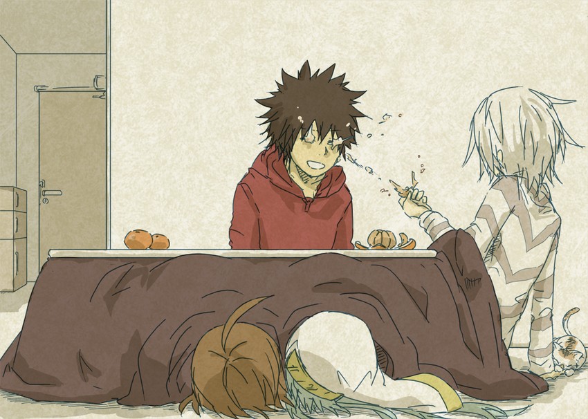kamijou touma, accelerator, index, last order, and sphinx (toaru majutsu no index) drawn by goskt10trr
