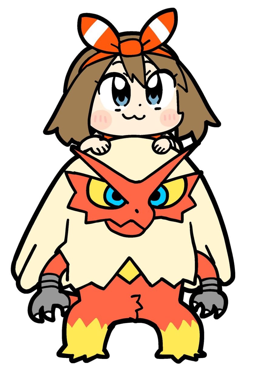 may and blaziken (pokemon and 1 more) drawn by bkub