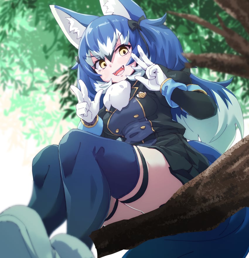 dire wolf (kemono friends and 1 more) drawn by lowlandgorilla