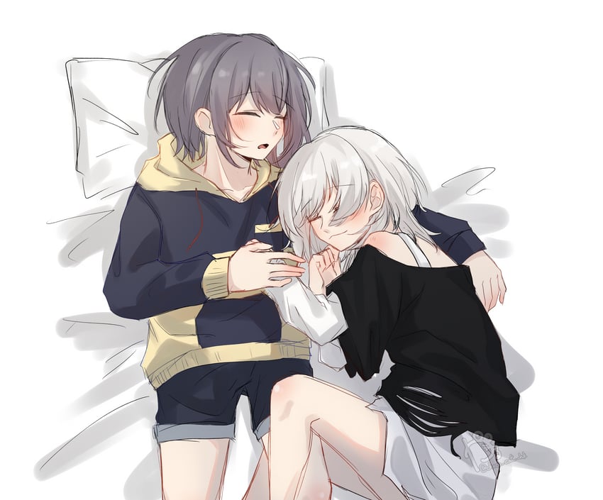 takamatsu tomori and kaname raana (bang dream! and 1 more) drawn by kaeru_(kaeee41917105)