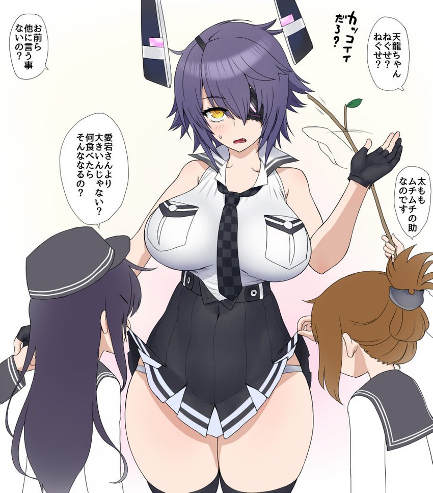 inazuma, tenryuu, akatsuki, and tenryuu kai ni (kantai collection) drawn by wata_do_chinkuru