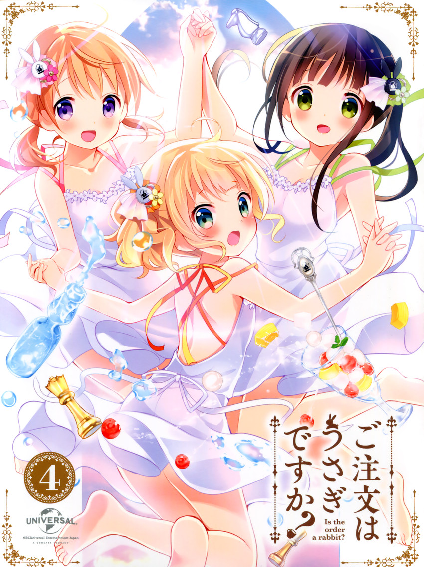 hoto cocoa, kirima syaro, and ujimatsu chiya (gochuumon wa usagi desu ka?) drawn by koi_(koisan)