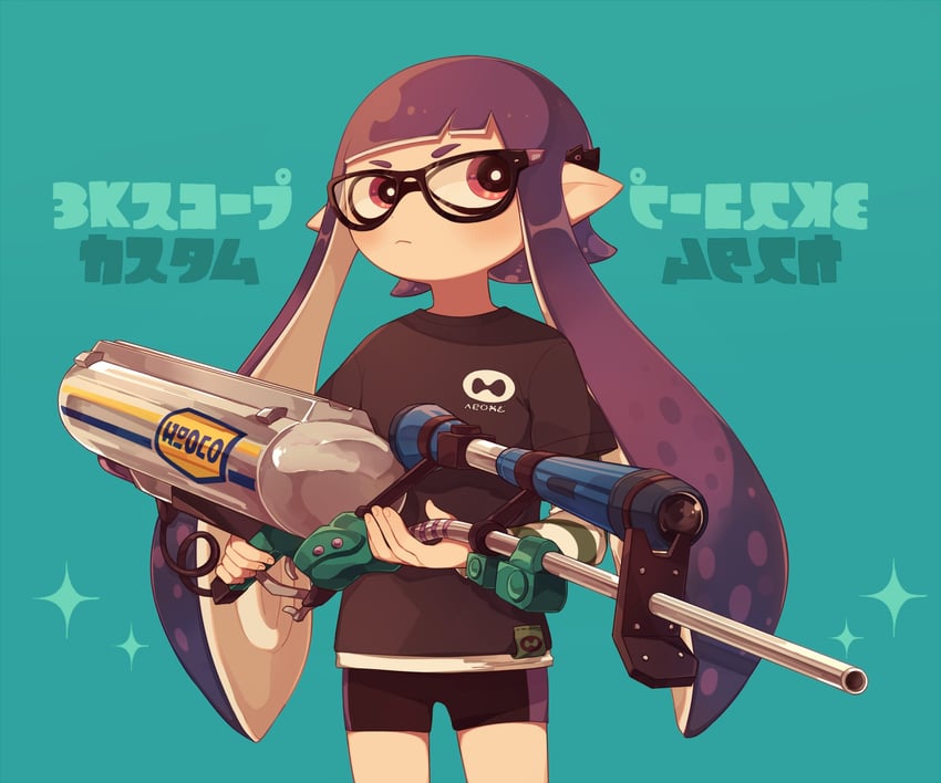 inkling player character and inkling girl (splatoon and 1 more) drawn by ma-to