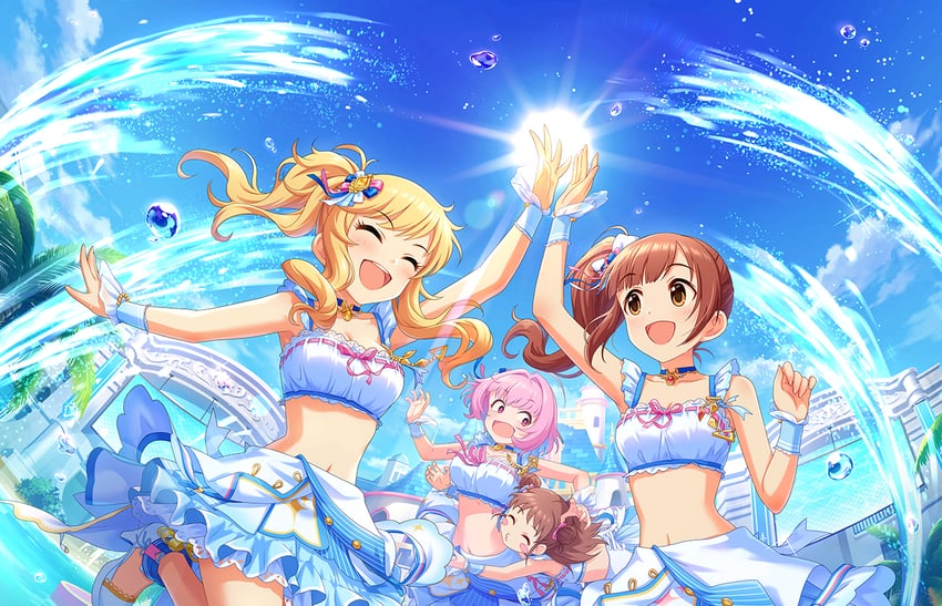 yumemi riamu, ohtsuki yui, igarashi kyoko, and munakata atsumi (idolmaster and 2 more)