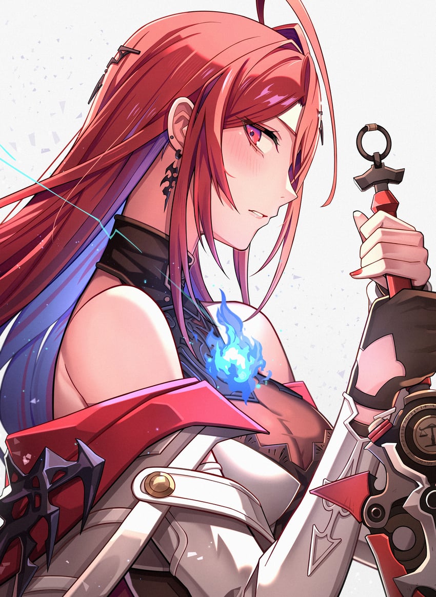 elizabeth rose bloodflame (hololive and 1 more) drawn by nurufufufu