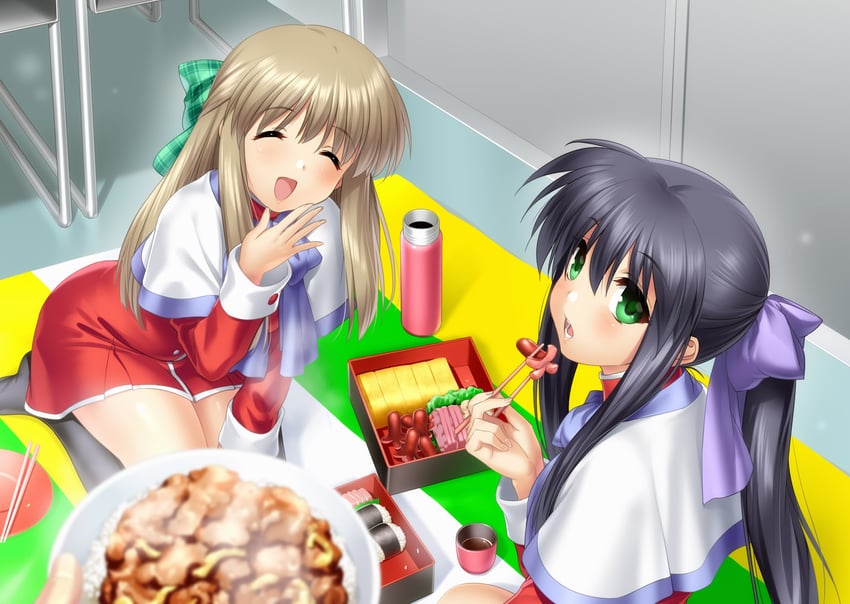 kawasumi mai and kurata sayuri (kanon) drawn by zen_(kamuro)