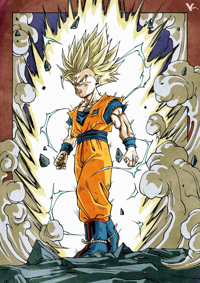 son gohan (dragon ball and 1 more) drawn by kakeru_(dbskakeru)