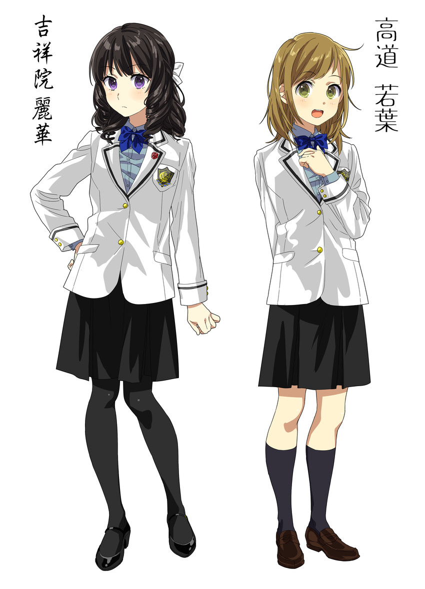 kisshouin reika and takamichi wakaba (kenkyo kenjitsu wo motto ni ikite orimasu) drawn by rahakan