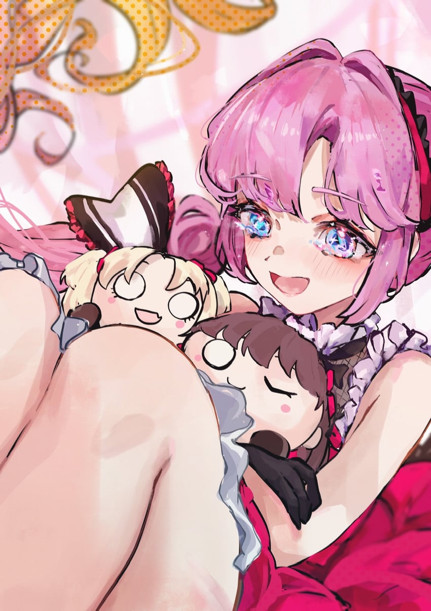 fujishima megumi, osawa rurino, and anyoji hime (love live! and 1 more) drawn by jin_(oihlf)