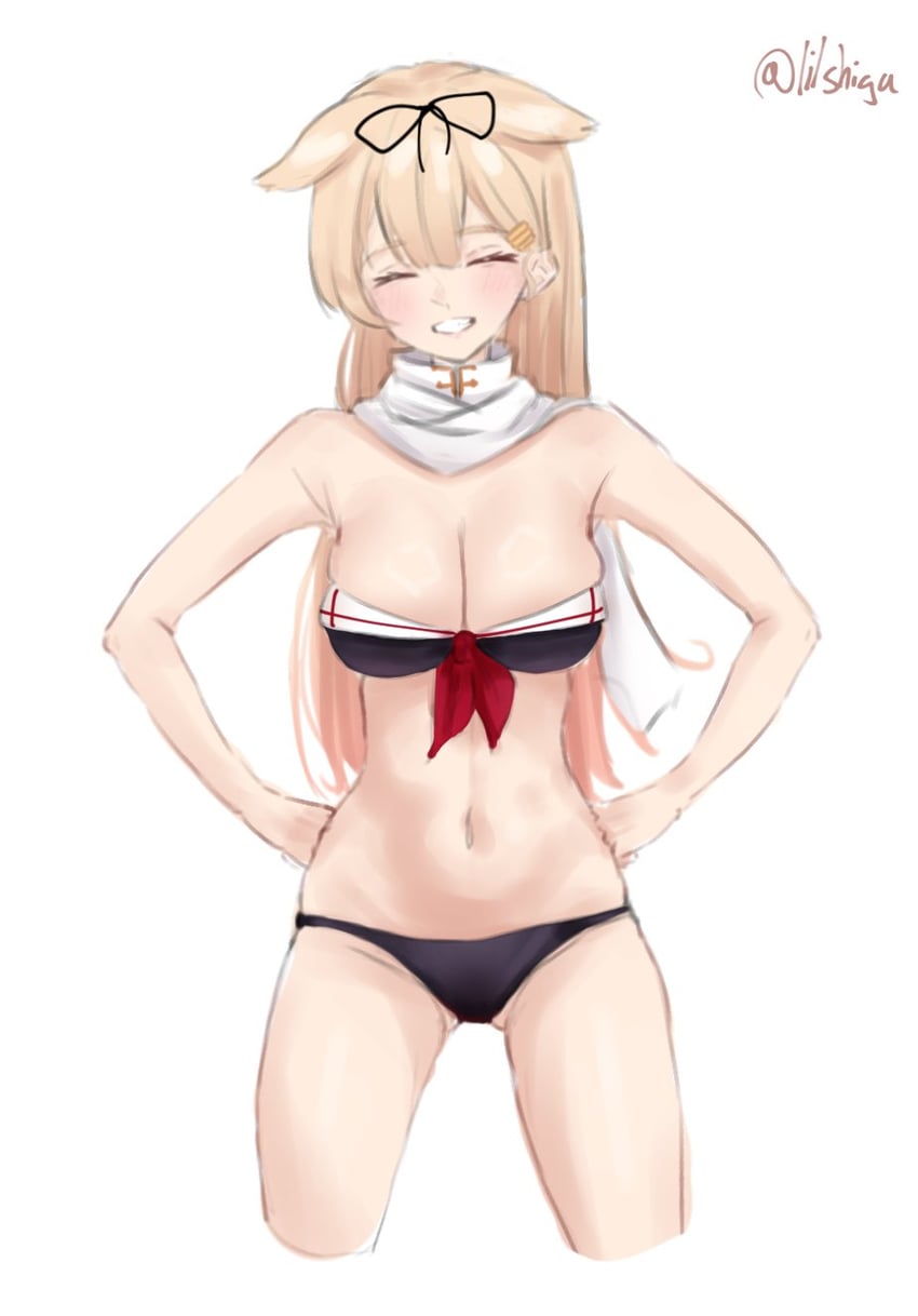 yuudachi and yuudachi kai ni (kantai collection) drawn by lilshigu