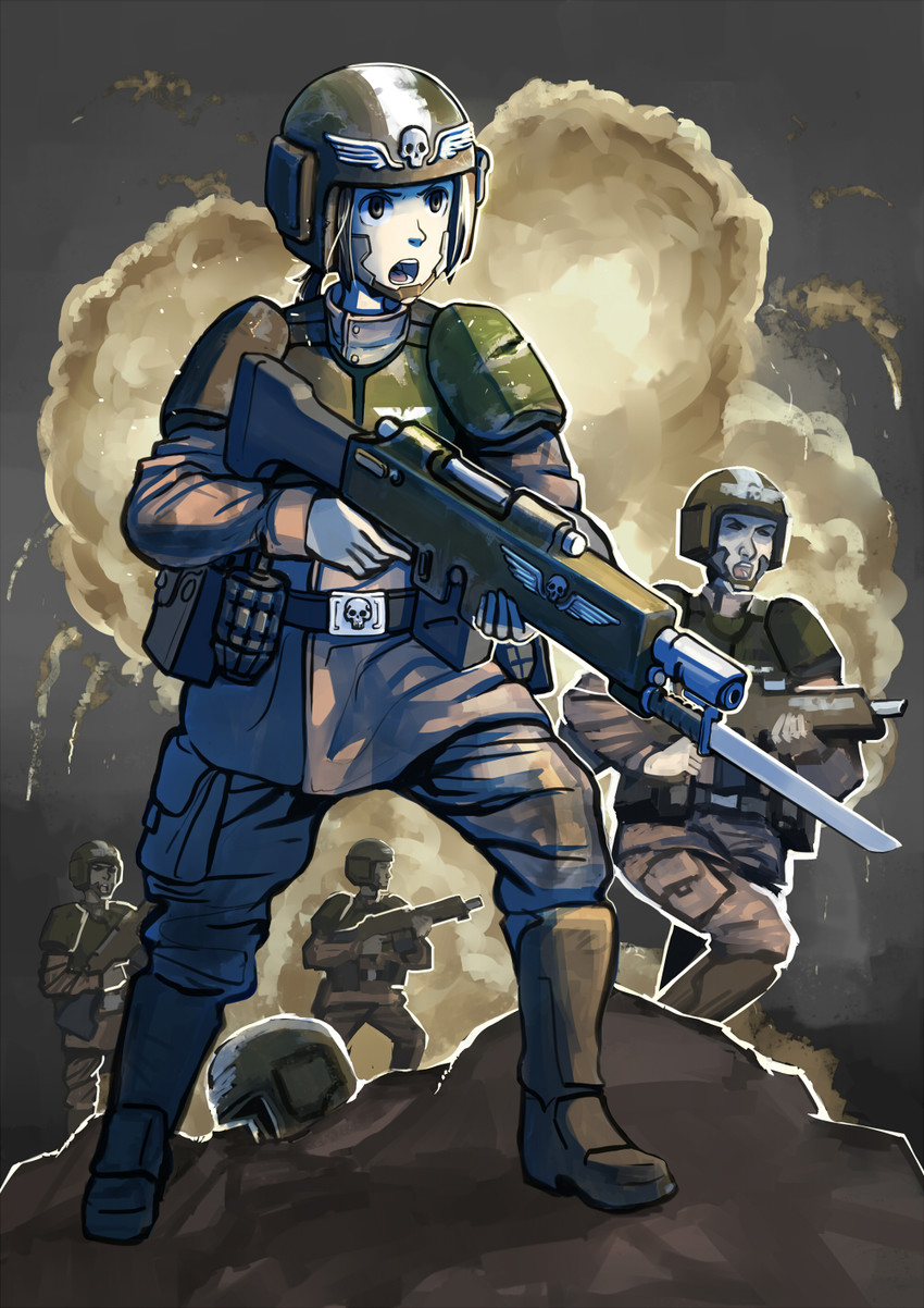 astra militarum (original and 1 more) drawn by erica_(naze1940)