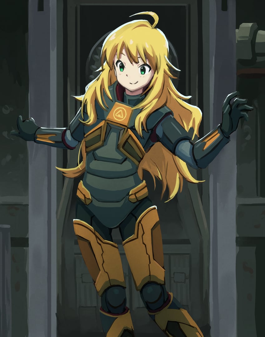 hoshii miki and gordon freeman (idolmaster and 2 more) drawn by giascle