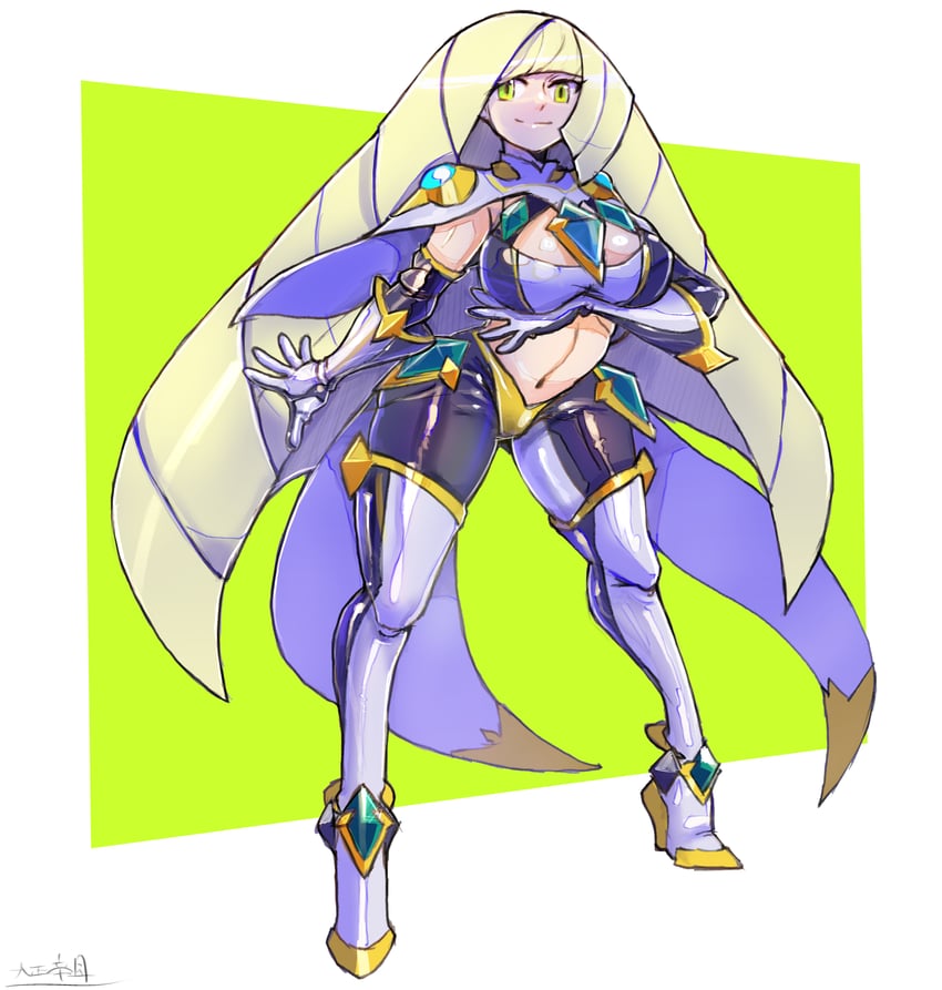 lusamine (pokemon and 1 more) drawn by oomasa_teikoku
