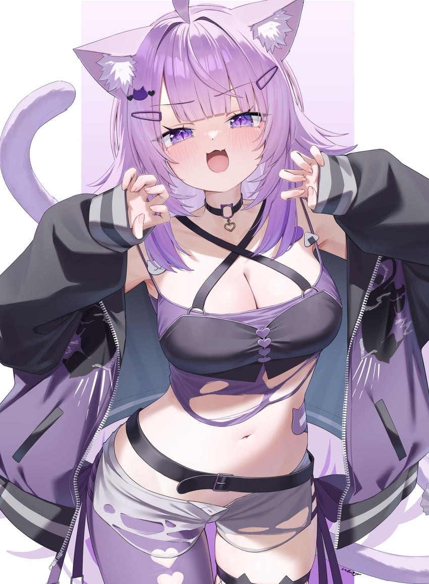 nekomata okayu (hololive) drawn by ai_(u_e_o_o)
