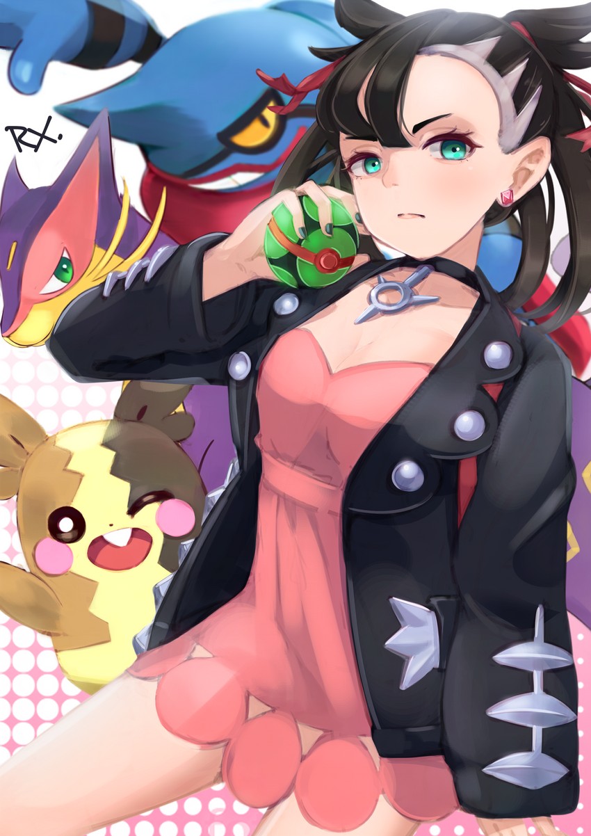 marnie, morpeko, liepard, and toxicroak (pokemon and 1 more) drawn by rx_drunkman