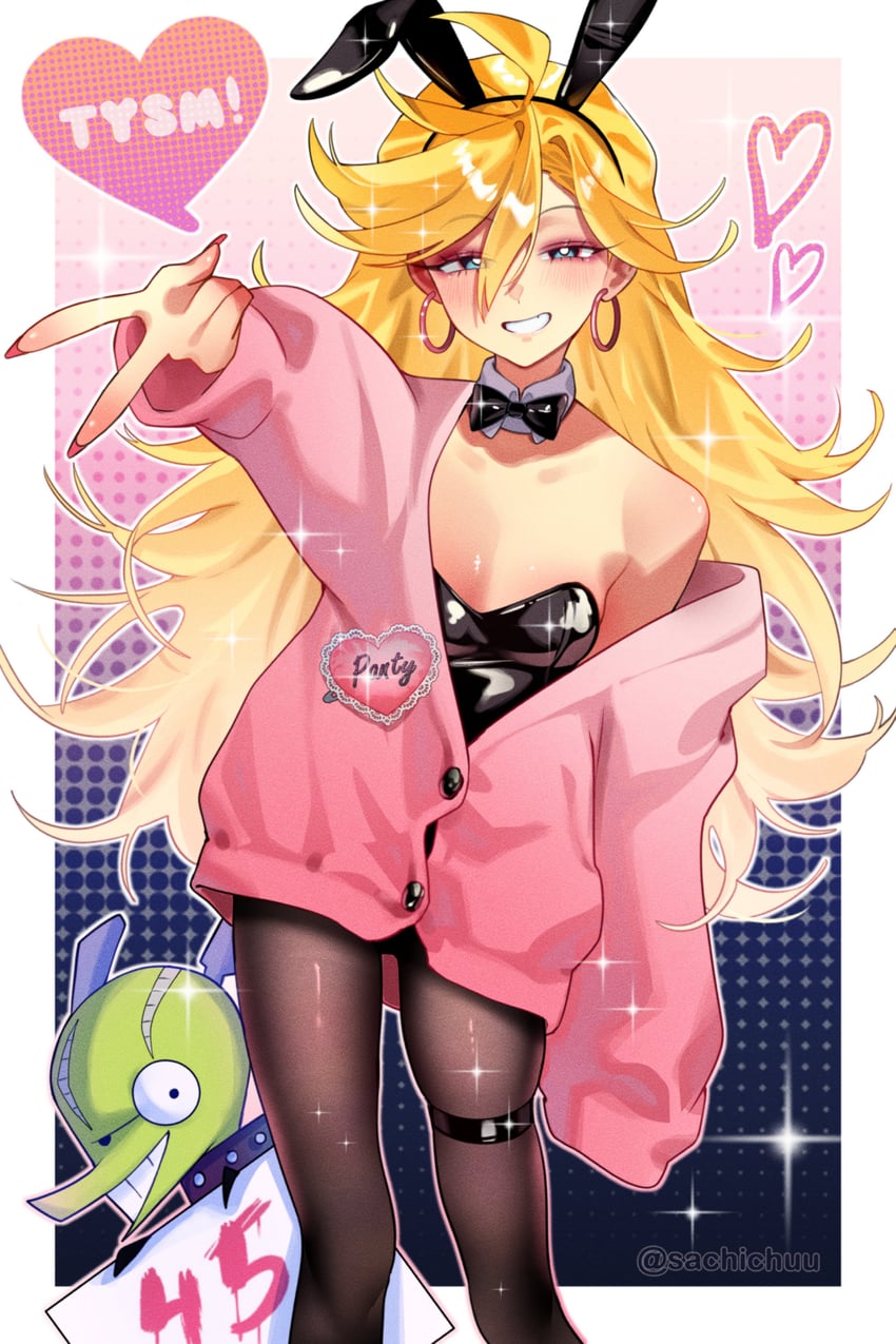 panty and chuck (panty & stocking with garterbelt) drawn by sachichuu