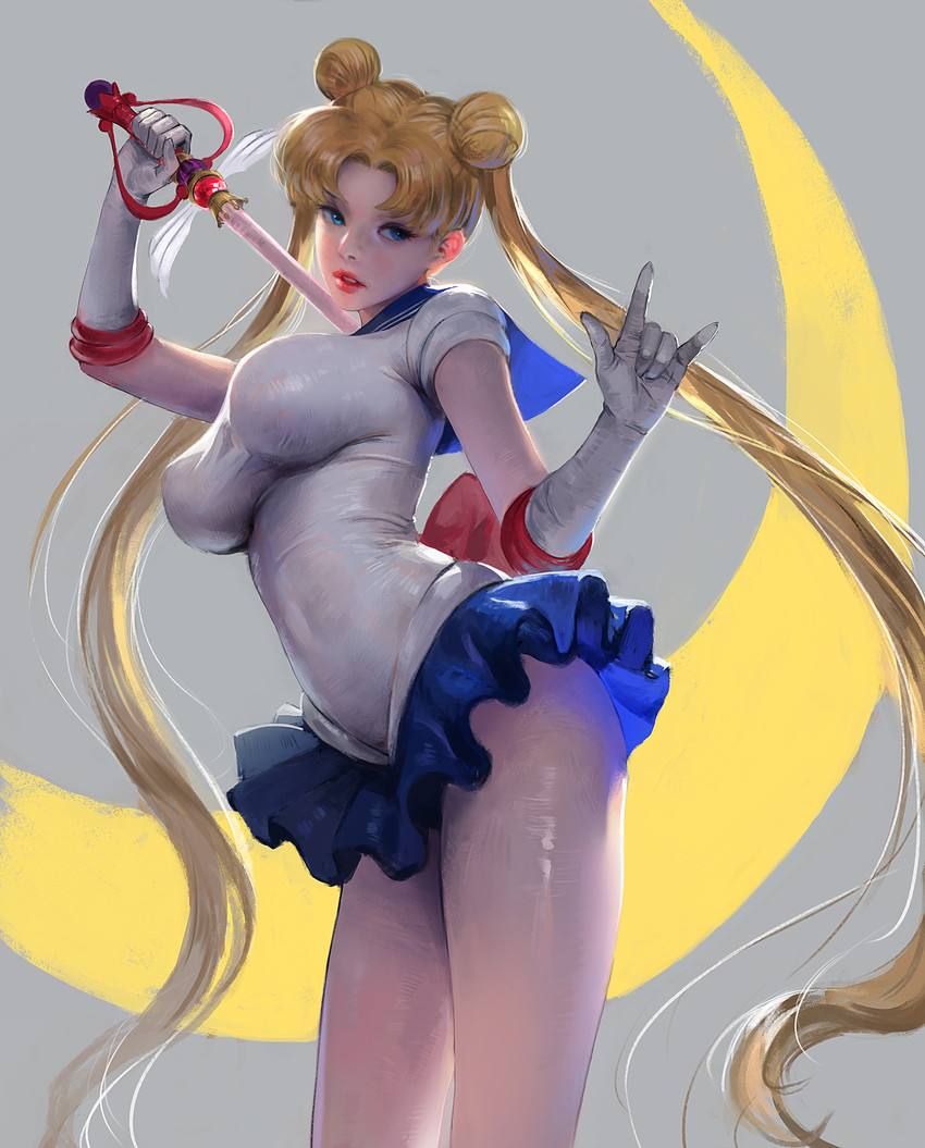 tsukino usagi and sailor moon (bishoujo senshi sailor moon and 1 more) drawn by j._won_han