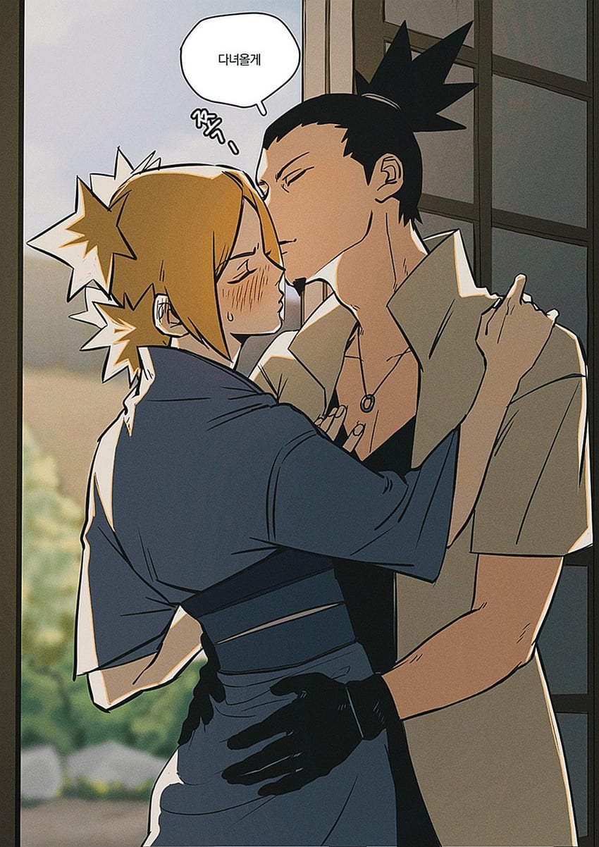 temari and nara shikamaru (naruto and 1 more) drawn by sna9_104