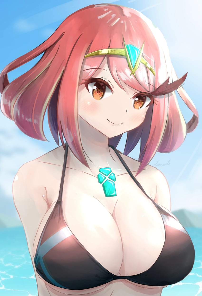 pyra (xenoblade chronicles and 1 more) drawn by kanuici336