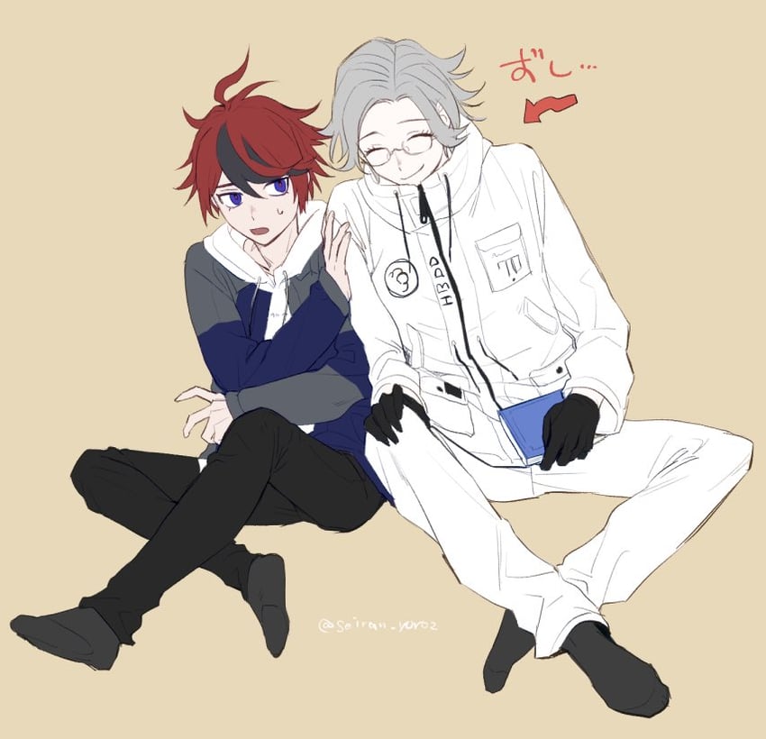aotsuki eito and sumino takumi (the hundred line -last defense academy-) drawn by seiran_yoroz