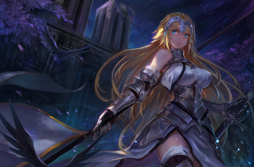 jeanne d'arc (fate and 2 more) drawn by karasu_kame_ex