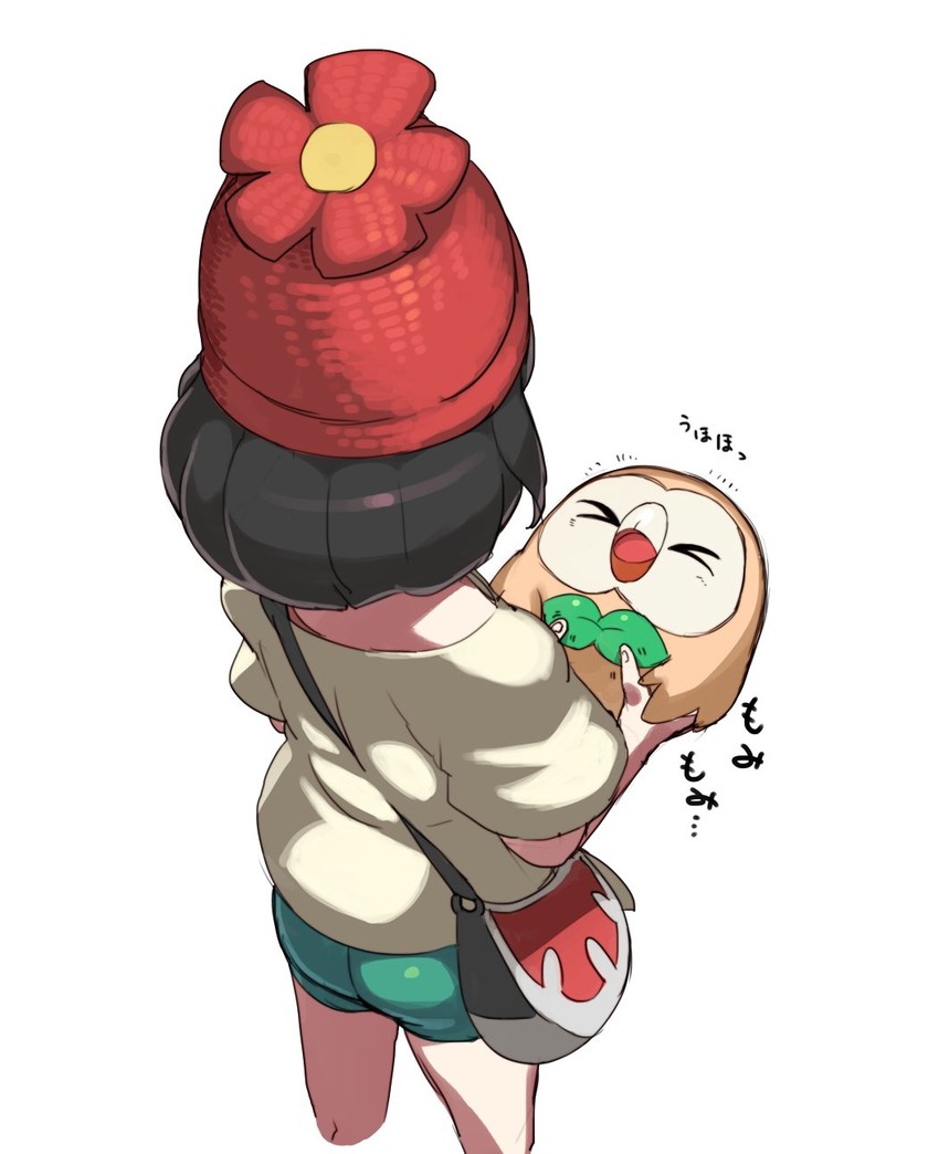 selene and rowlet (pokemon and 1 more) drawn by tonami_kanji