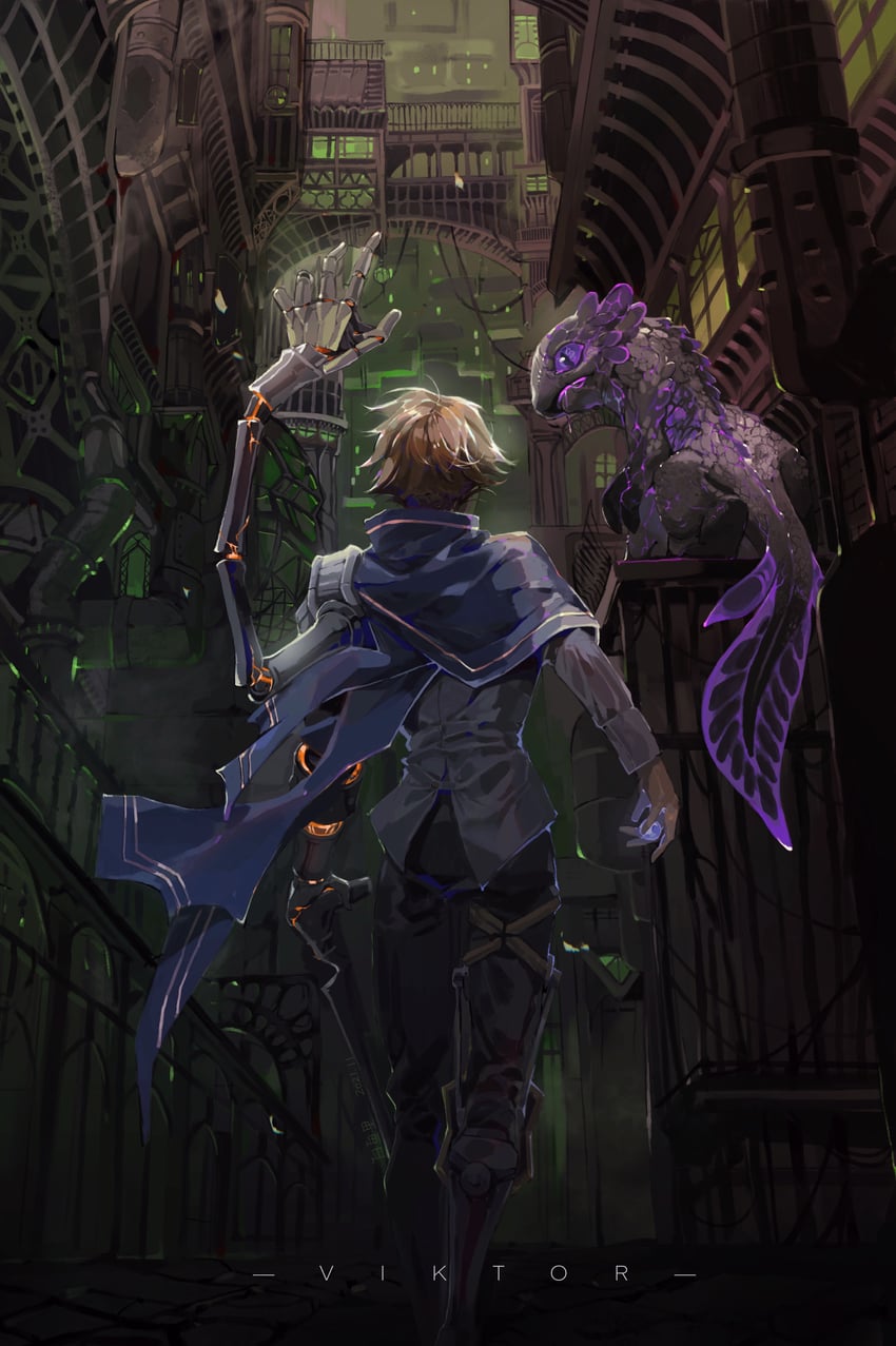 viktor (league of legends and 1 more) drawn by xingji20108
