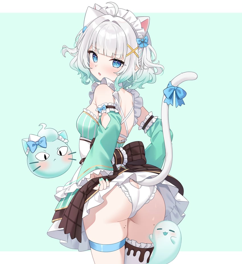 mint fantome and wisps (indie virtual youtuber) drawn by hitsukuya