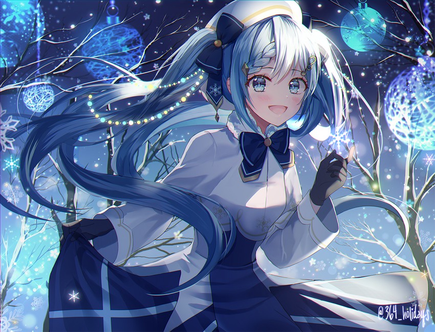 hatsune miku and yuki miku (vocaloid) drawn by 364_holidays