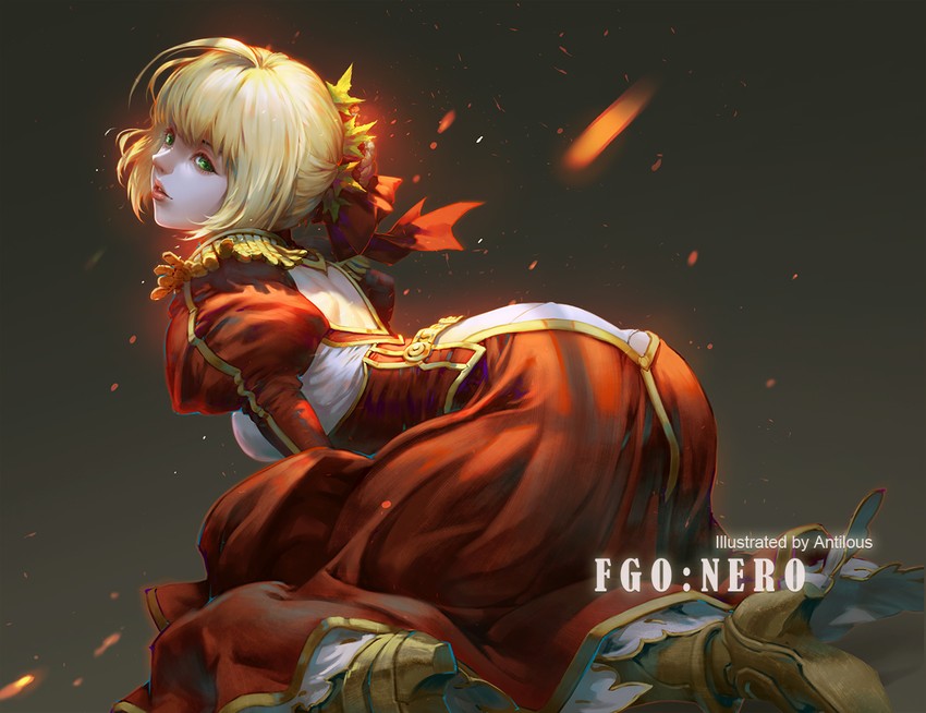 nero claudius (fate and 2 more) drawn by antilous