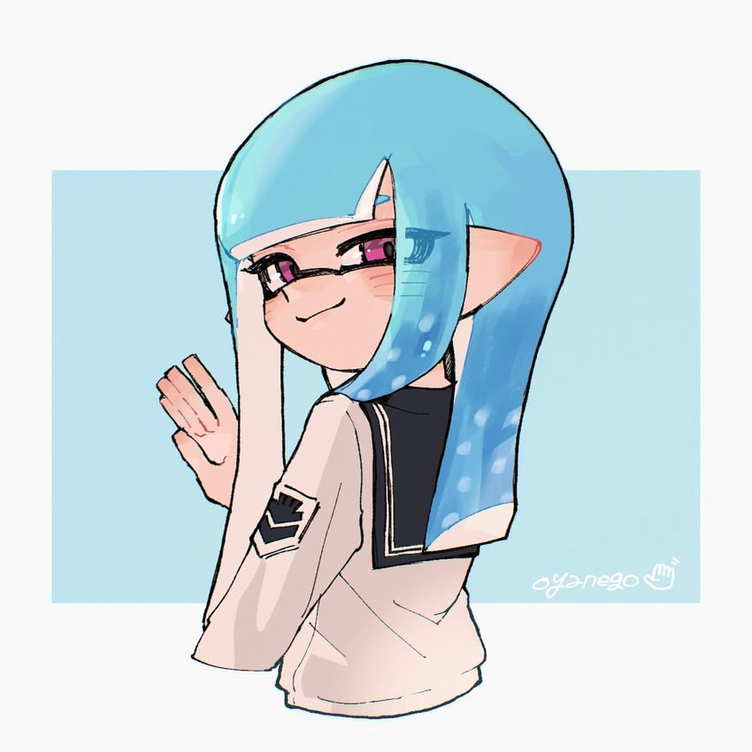 inkling player character and inkling girl (splatoon and 1 more) drawn by yake_zake