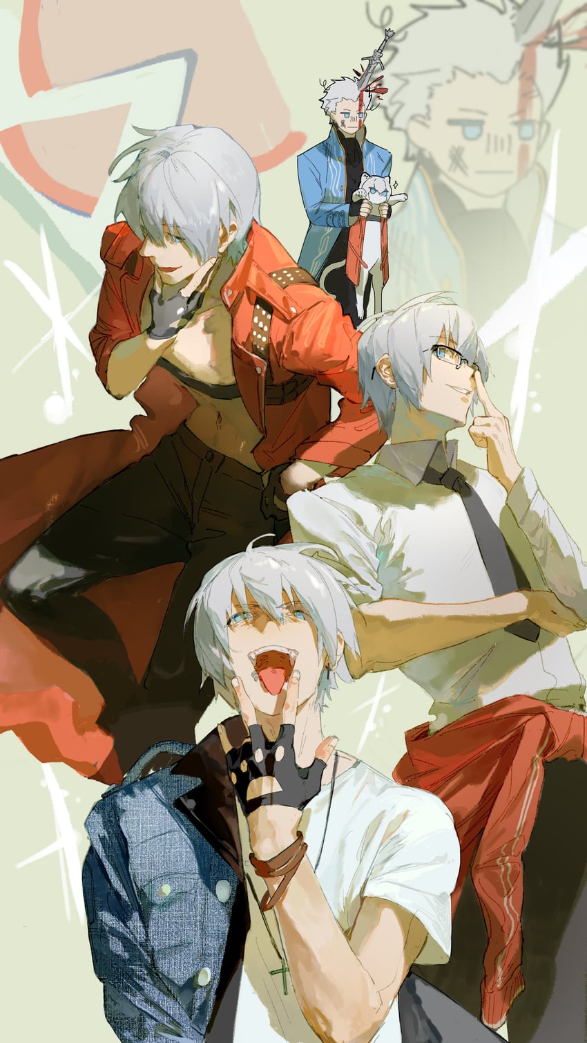 dante and vergil (devil may cry and 1 more) drawn by kurukuru259