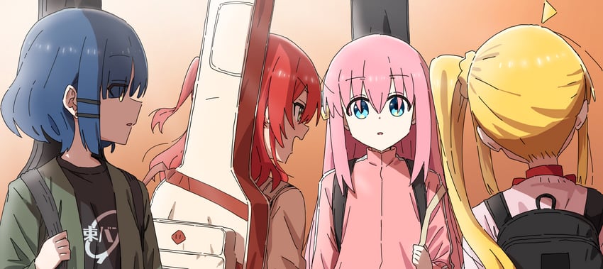 gotoh hitori, kita ikuyo, ijichi nijika, and yamada ryo (bocchi the rock!) drawn by zelo6
