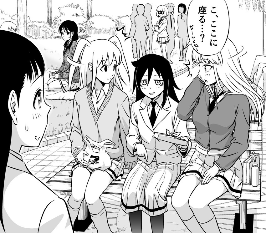 kuroki tomoko, tamura yuri, katou asuka, nemoto hina, uchi emiri, and 2 more (watashi ga motenai no wa dou kangaetemo omaera ga warui! and 1 more) drawn by ichikawa_masahiro
