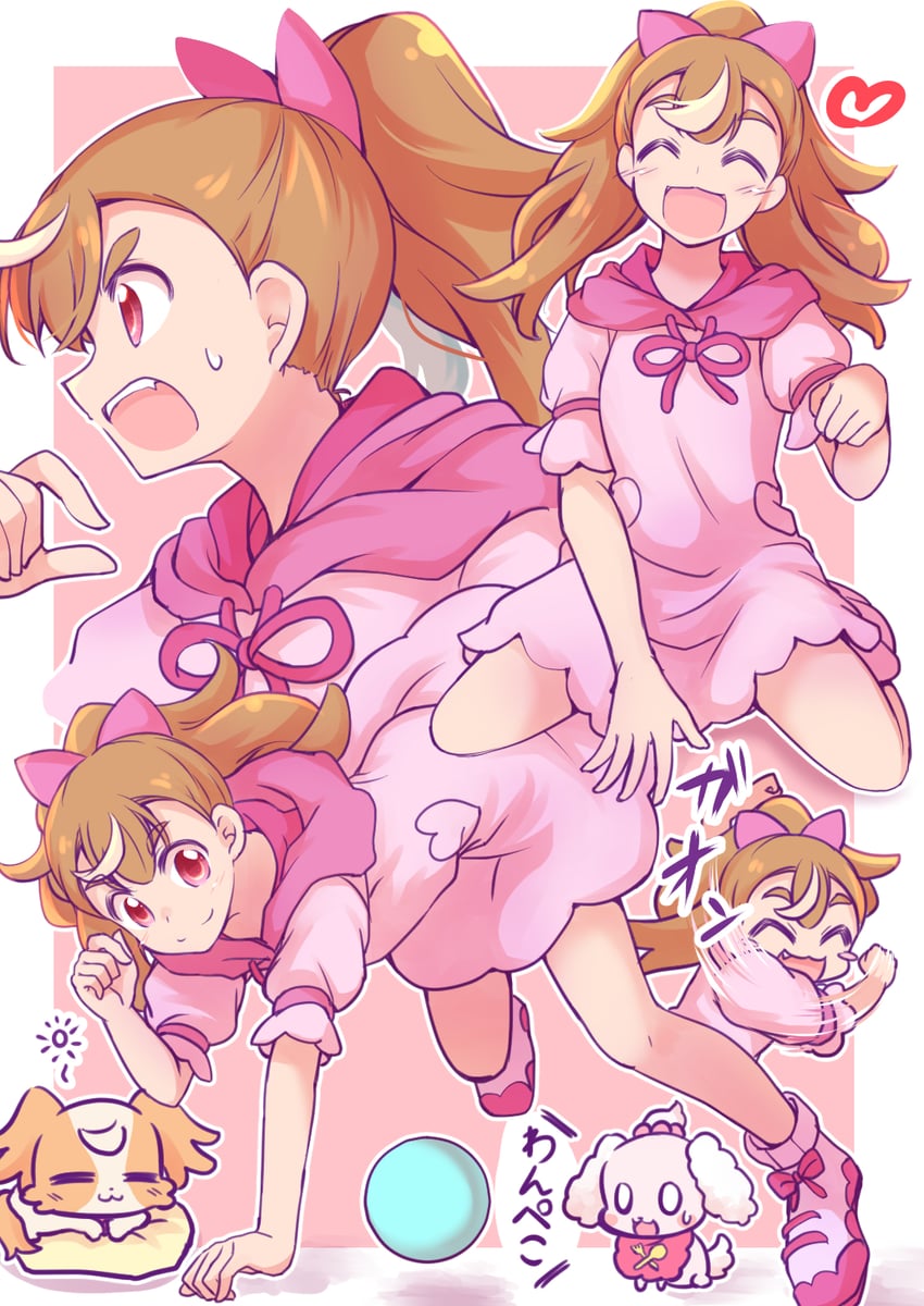 inukai komugi and pekorin (precure and 2 more) drawn by muusu