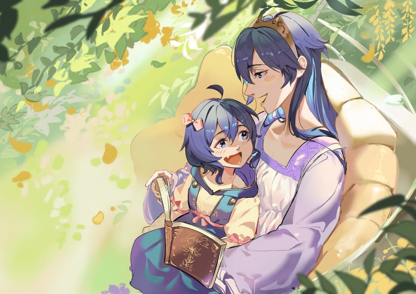 lucina and female morgan (fire emblem and 1 more) drawn by yusi_vishnu