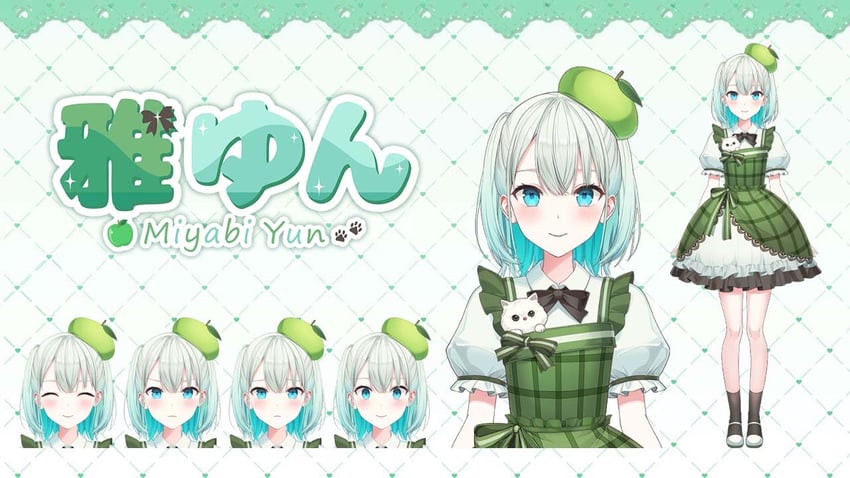 miyabi yun (stardust virtual studio) drawn by rangu