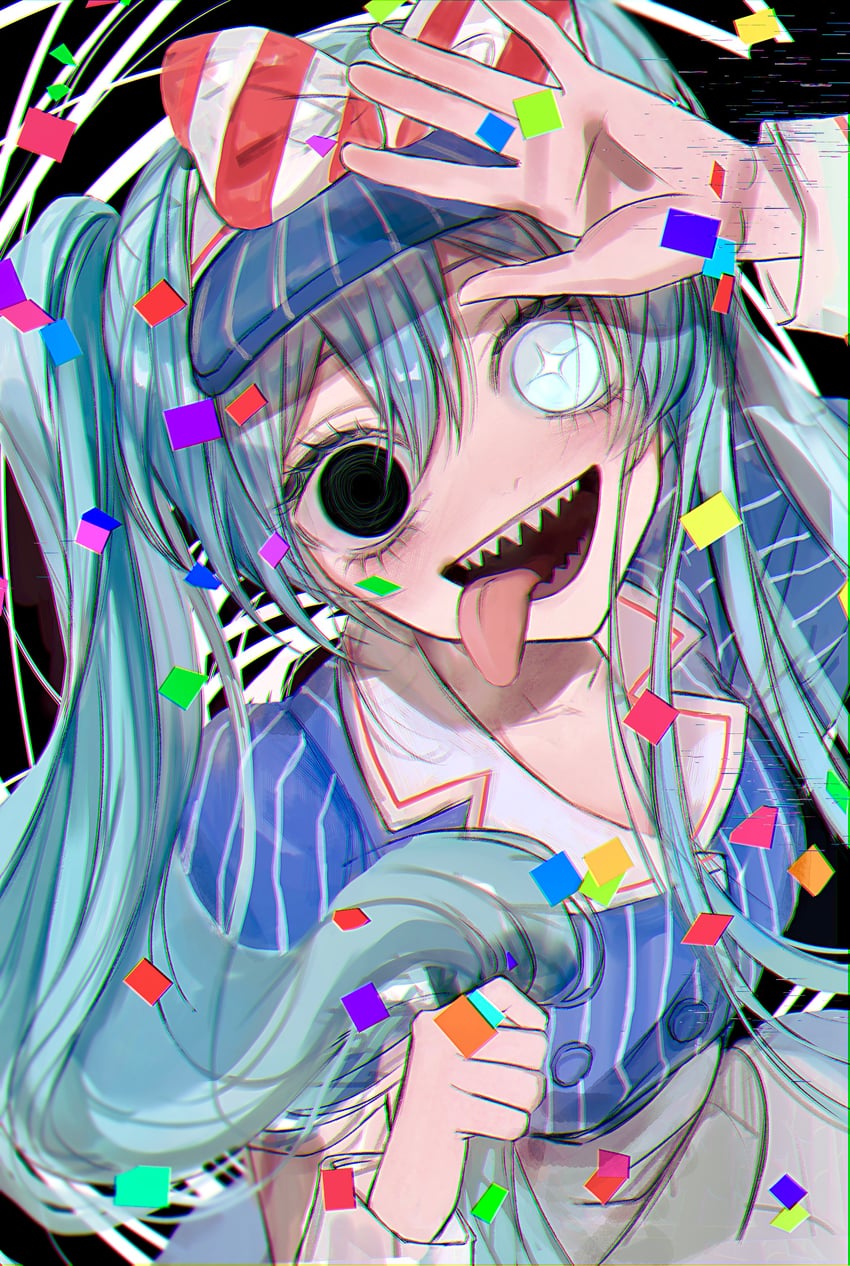 hatsune miku (vocaloid and 1 more) drawn by oguraazuki186